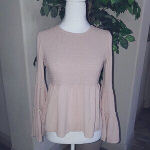 AEO Smocked Peasant Blouse